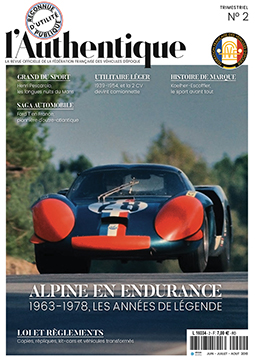 No 01 de l'Authentique avec une couverture d'une 4CV RENAULT