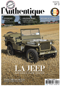 No 01 de l'Authentique avec une couverture d'une 4CV RENAULT