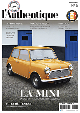 No 01 de l'Authentique avec une couverture d'une 4CV RENAULT