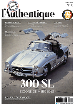 No 01 de l'Authentique avec une couverture d'une 4CV RENAULT