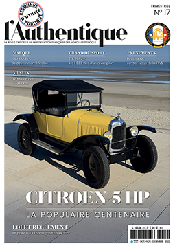 No 01 de l'Authentique avec une couverture d'une 4CV RENAULT