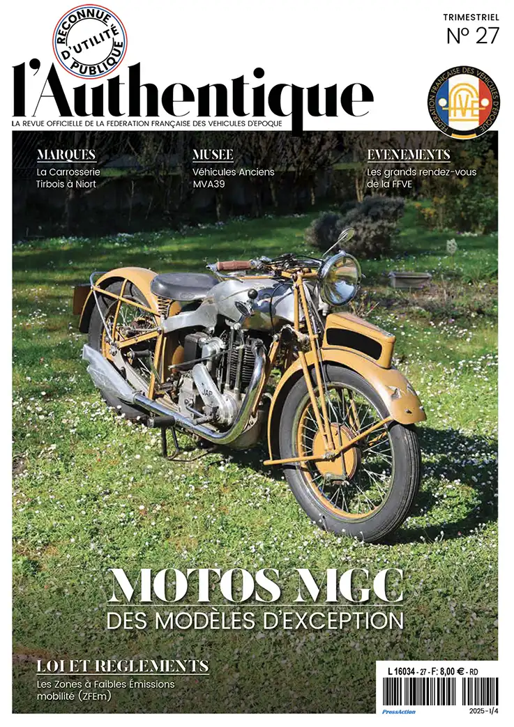 Numero de l'Authentique 27 couverture Motos MGC
