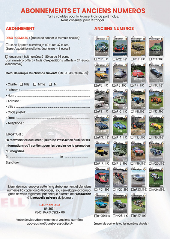 Commander L'Authentique